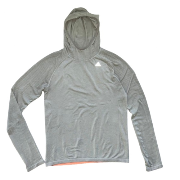 ADIDAS Performance X-City Running Knit Long Sleeve Sweatshirt HEAVILY USED - Picture 2 of 13